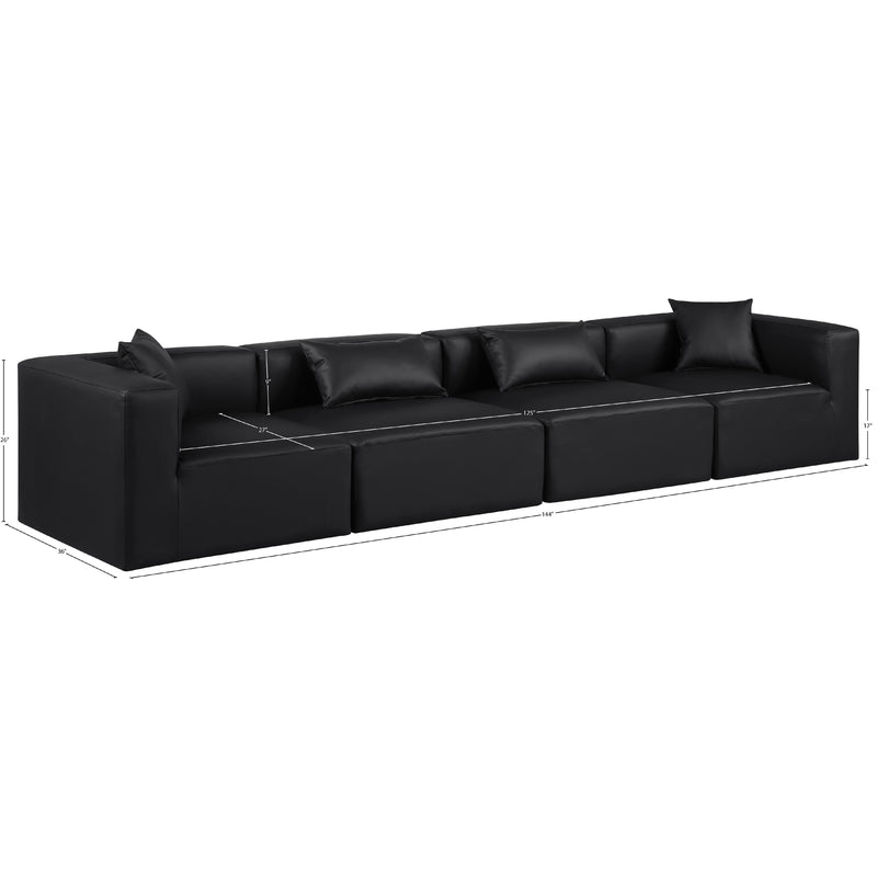 Diamond Modern Furniture Meridian Sofas Stationary 668Black-S144B IMAGE 10