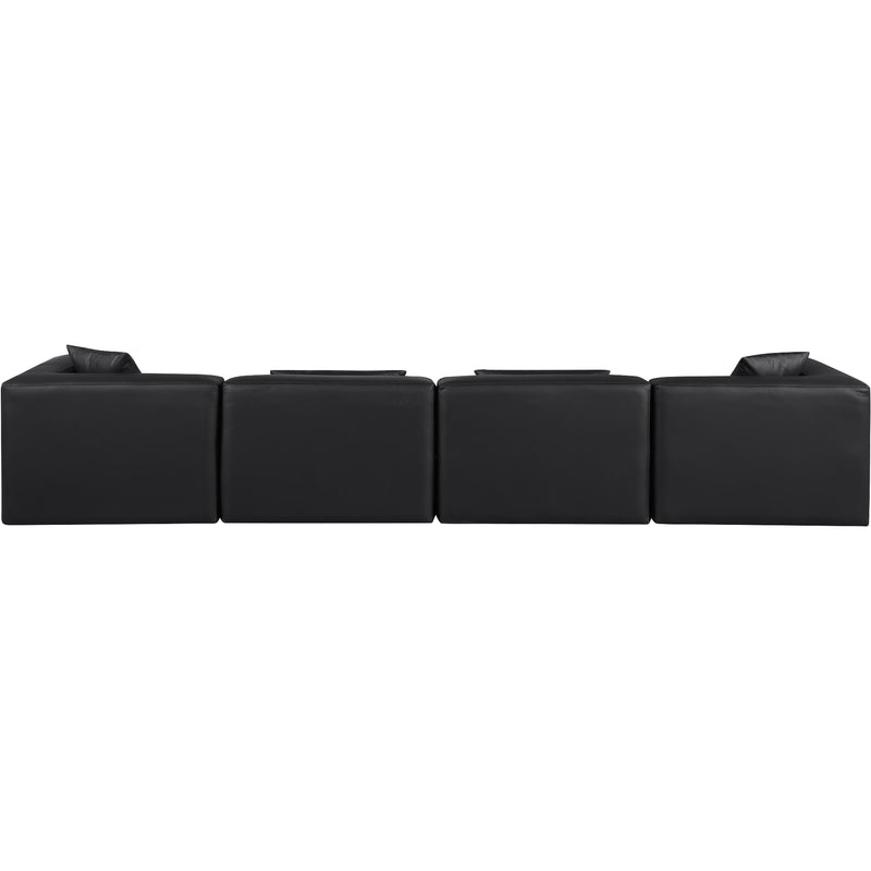 Diamond Modern Furniture Meridian Sofas Stationary 668Black-S144B IMAGE 3