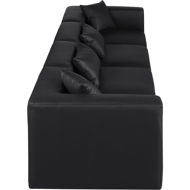 Diamond Modern Furniture Meridian Sofas Stationary 668Black-S144B IMAGE 5