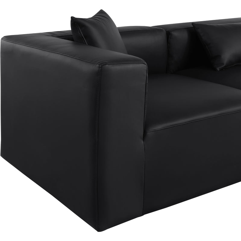 Diamond Modern Furniture Meridian Sectionals Stationary 668Black-Sec4A IMAGE 6