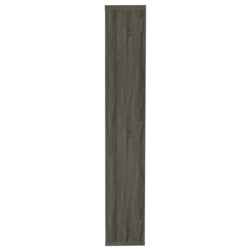 Theo 71-inch 7-shelf Bookshelf Cappuccino