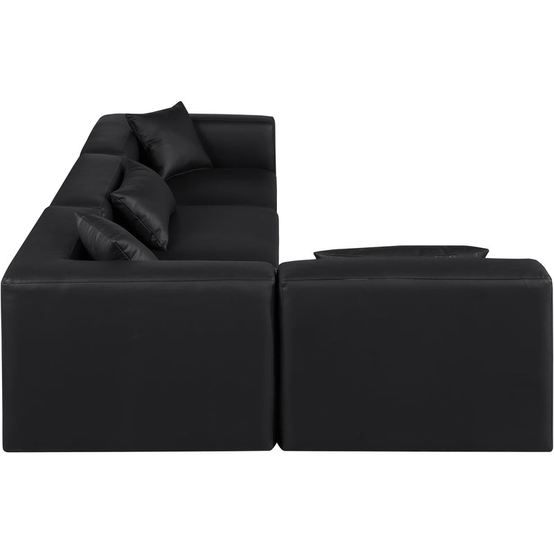 Diamond Modern Furniture Meridian Sectionals Stationary 668Black-Sec4B IMAGE 5
