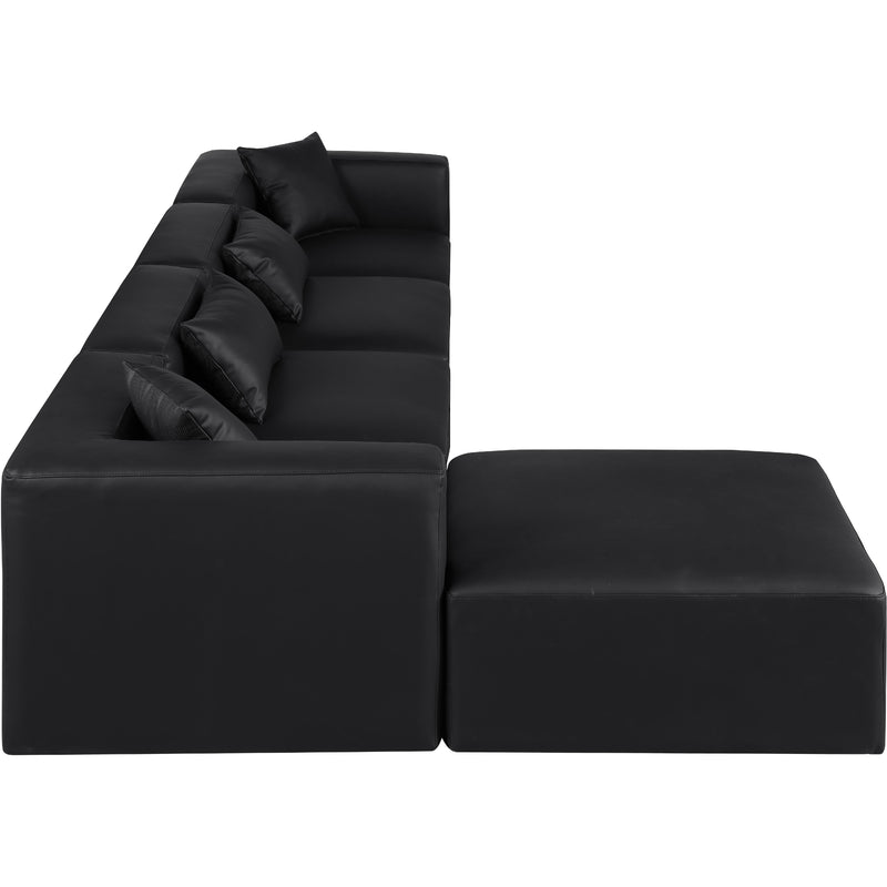 Diamond Modern Furniture Meridian Sectionals Stationary 668Black-Sec5A IMAGE 5