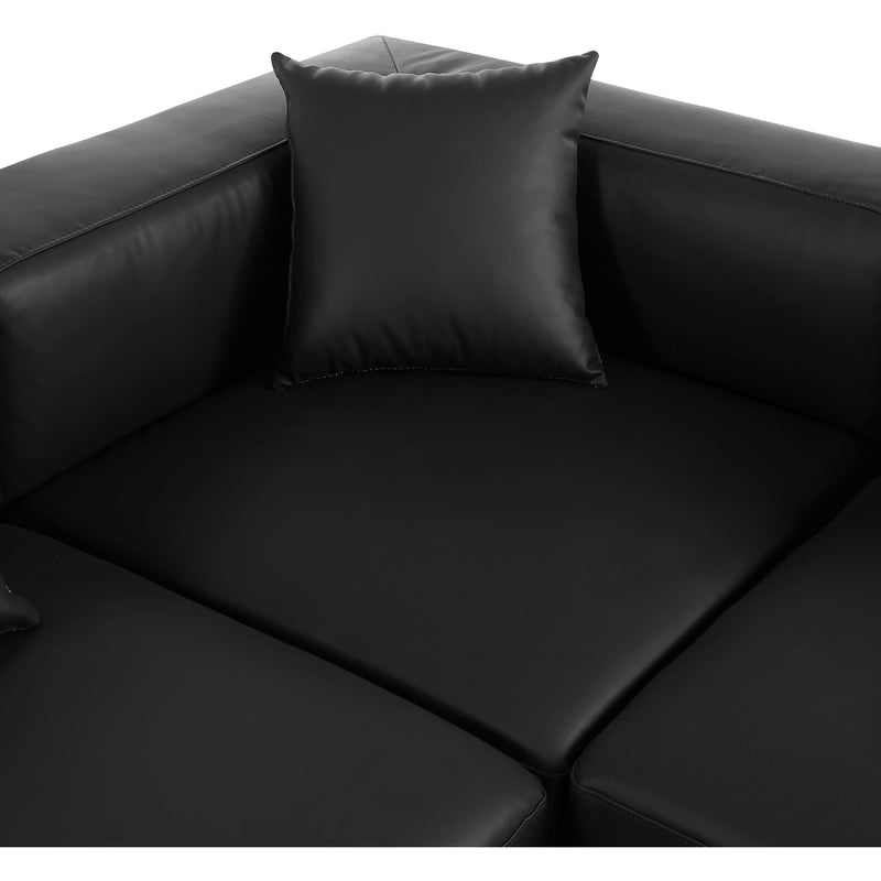 Diamond Modern Furniture Meridian Sectionals Stationary 668Black-Sec6A IMAGE 7