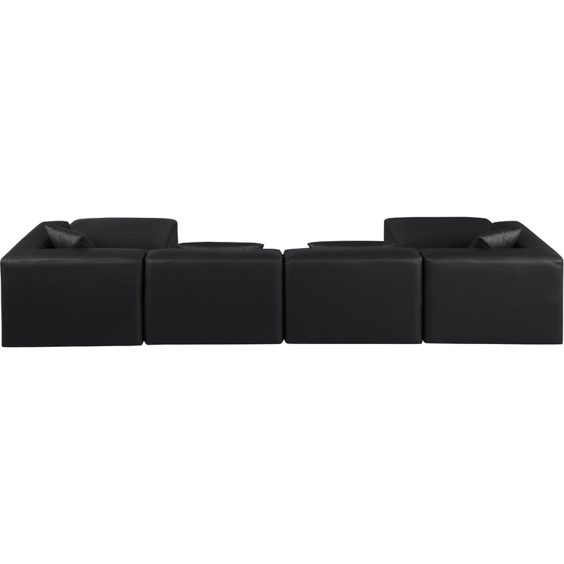 Diamond Modern Furniture Meridian Sectionals Stationary 668Black-Sec6B IMAGE 3