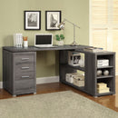 Yvette 60-inch 3-drawer L-Shape Computer Desk Cappuccino