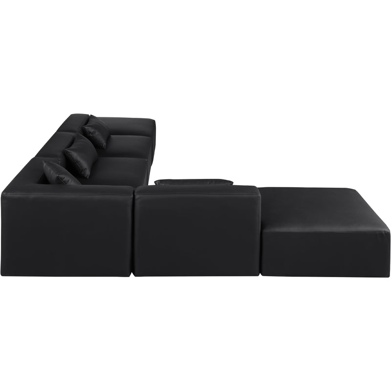 Diamond Modern Furniture Meridian Sectionals Stationary 668Black-Sec6E IMAGE 4