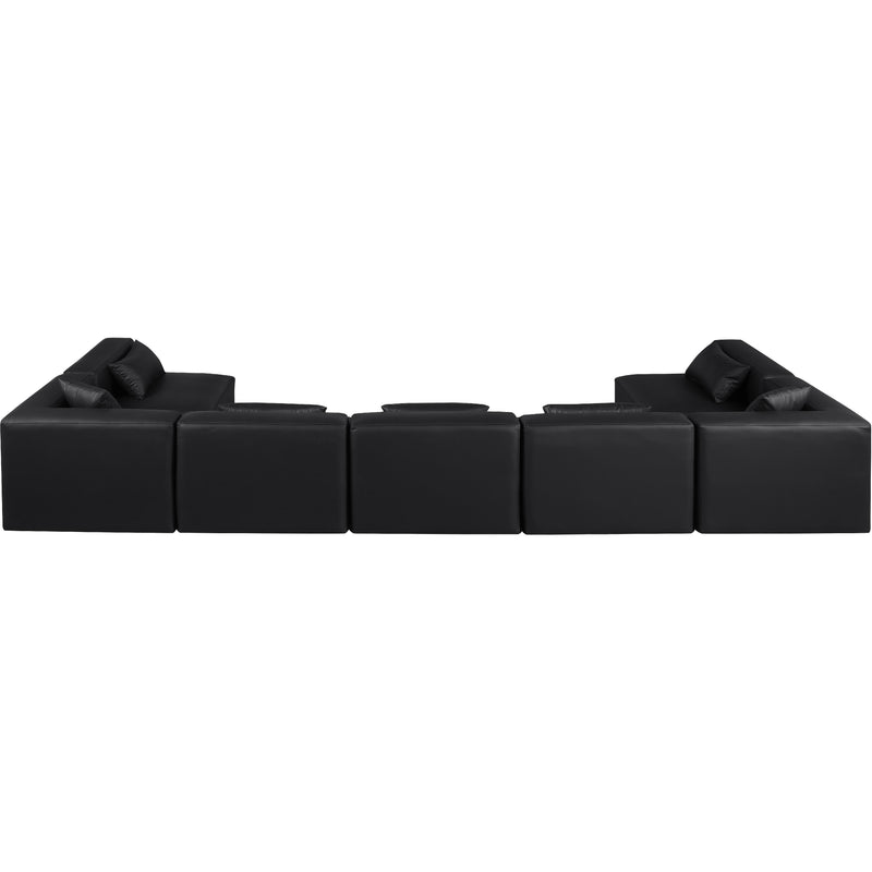 Diamond Modern Furniture Meridian Sectionals Stationary 668Black-Sec7B IMAGE 3