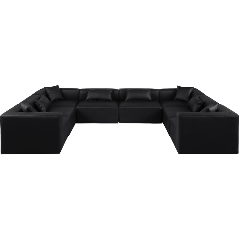 Diamond Modern Furniture Meridian Sectionals Stationary 668Black-Sec8A IMAGE 4