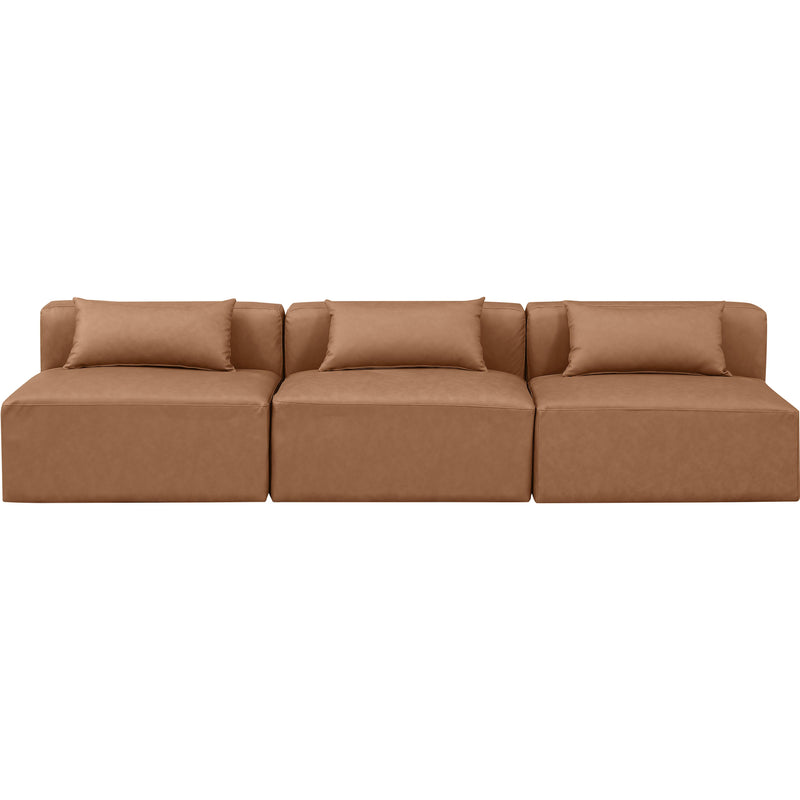 Diamond Modern Furniture Meridian Sofas Stationary 668Brown-S108A IMAGE 4