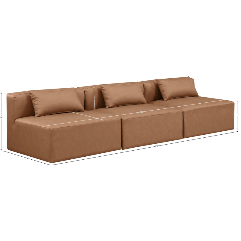 Diamond Modern Furniture Meridian Sofas Stationary 668Brown-S108A IMAGE 8