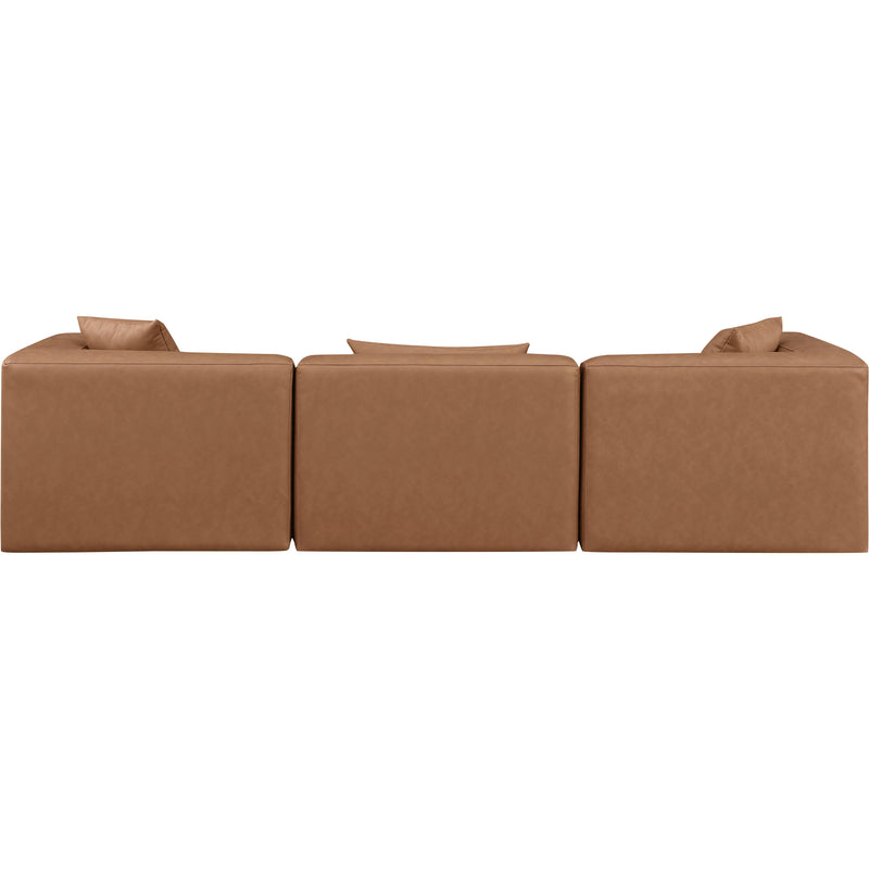 Diamond Modern Furniture Meridian Sofas Stationary 668Brown-S108B IMAGE 3