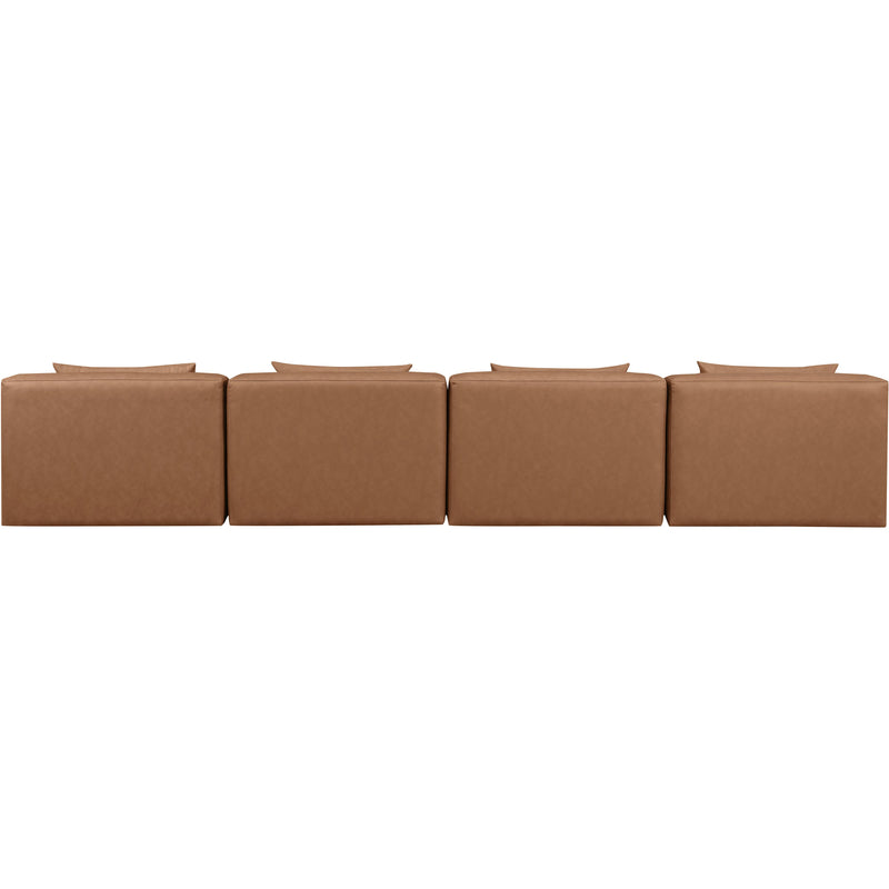Diamond Modern Furniture Meridian Sofas Stationary 668Brown-S144A IMAGE 3