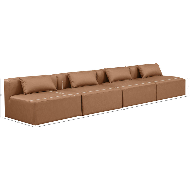 Diamond Modern Furniture Meridian Sofas Stationary 668Brown-S144A IMAGE 8