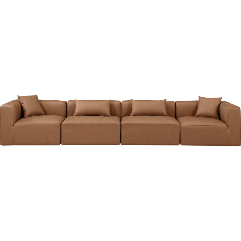 Diamond Modern Furniture Meridian Sofas Stationary 668Brown-S144B IMAGE 4