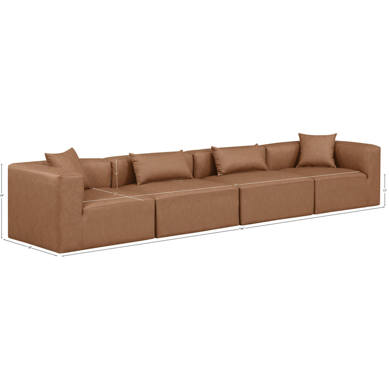 Diamond Modern Furniture Meridian Sofas Stationary 668Brown-S144B IMAGE 9