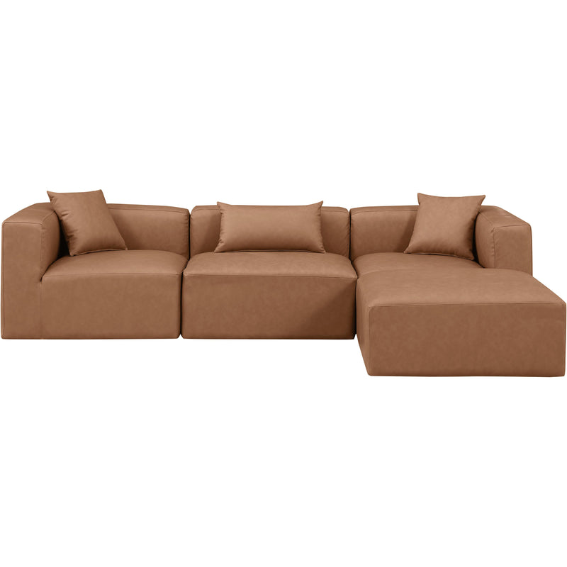Diamond Modern Furniture Meridian Sectionals Stationary 668Brown-Sec4A IMAGE 4