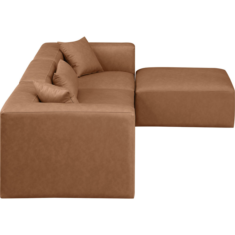 Diamond Modern Furniture Meridian Sectionals Stationary 668Brown-Sec4A IMAGE 5