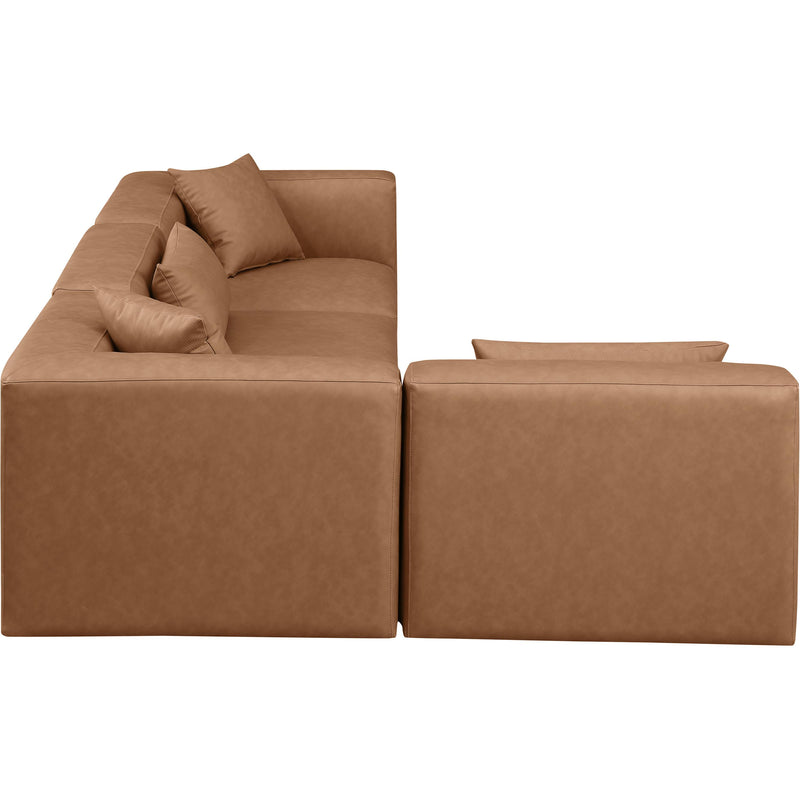 Diamond Modern Furniture Meridian Sectionals Stationary 668Brown-Sec4B IMAGE 5