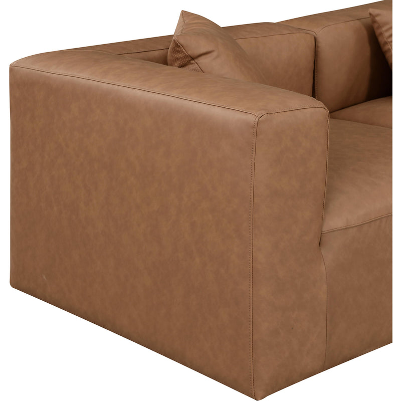 Diamond Modern Furniture Meridian Sectionals Stationary 668Brown-Sec5A IMAGE 6