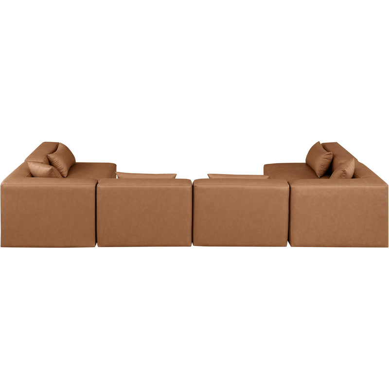Diamond Modern Furniture Meridian Sectionals Stationary 668Brown-Sec6D IMAGE 3