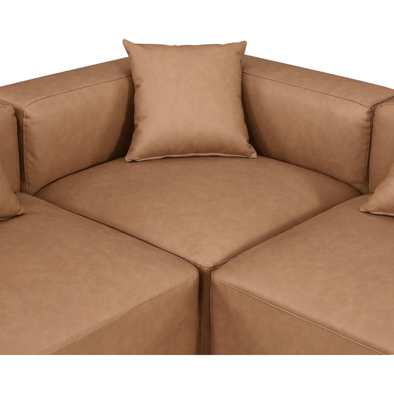 Diamond Modern Furniture Meridian Sectionals Stationary 668Brown-Sec6D IMAGE 6