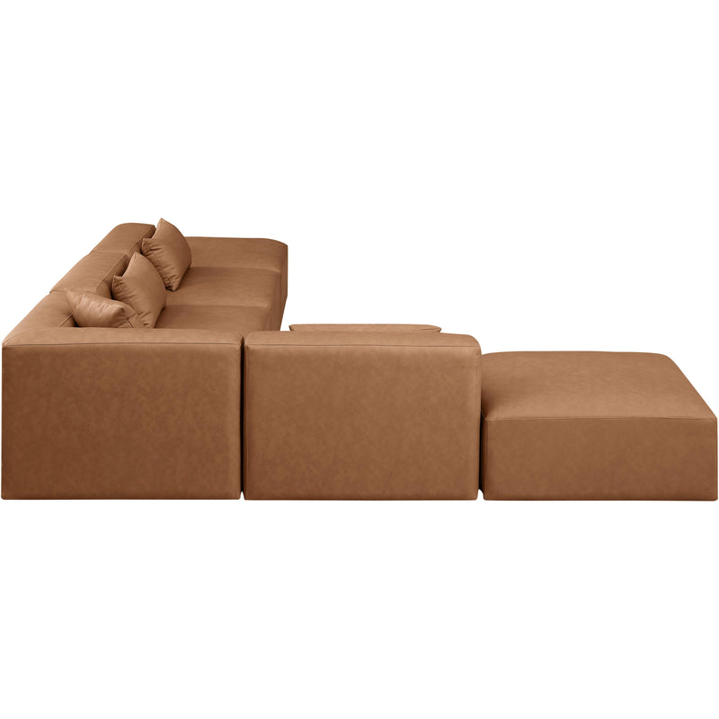 Diamond Modern Furniture Meridian Sectionals Stationary 668Brown-Sec6E IMAGE 4