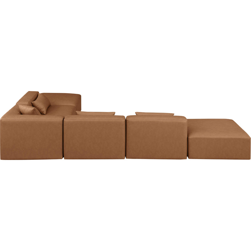 Diamond Modern Furniture Meridian Sectionals Stationary 668Brown-Sec6E IMAGE 5