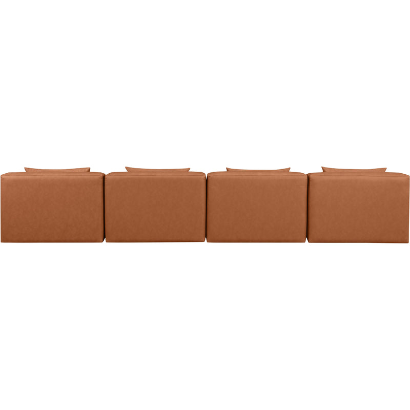 Diamond Modern Furniture Meridian Sofas Stationary 668Cognac-S144A IMAGE 3