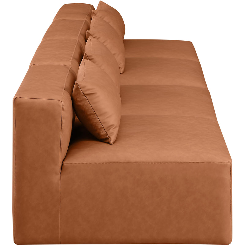 Diamond Modern Furniture Meridian Sofas Stationary 668Cognac-S144A IMAGE 5
