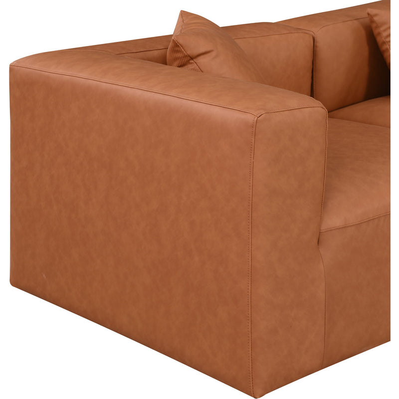 Diamond Modern Furniture Meridian Sectionals Stationary 668Cognac-Sec5A IMAGE 6