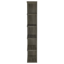 Harrison 71-inch 5-shelf Bookshelf Weathered Grey