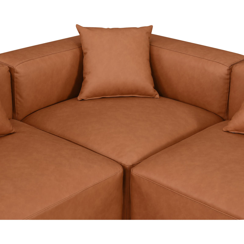 Diamond Modern Furniture Meridian Sectionals Stationary 668Cognac-Sec6D IMAGE 6