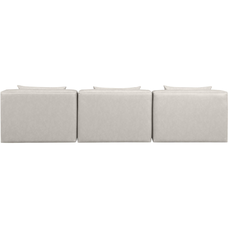 Diamond Modern Furniture Meridian Sofas Stationary 668Cream-S108A IMAGE 3