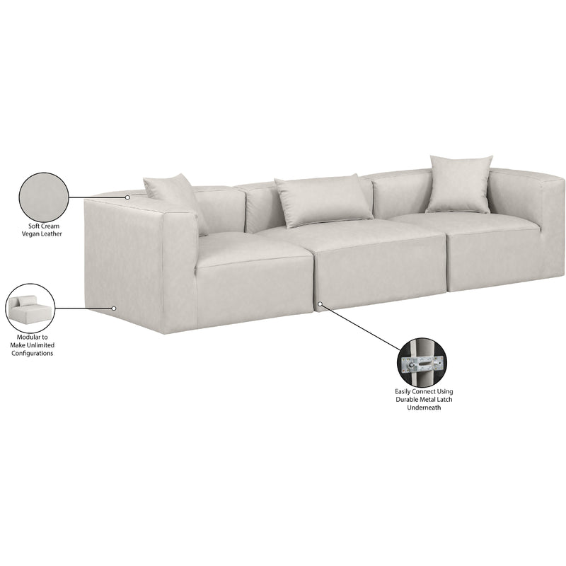 Diamond Modern Furniture Meridian Sofas Stationary 668Cream-S108B IMAGE 8