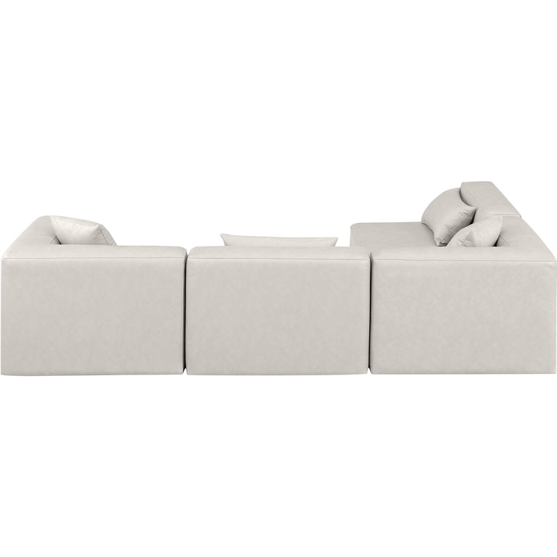Diamond Modern Furniture Meridian Sectionals Stationary 668Cream-Sec4B IMAGE 3