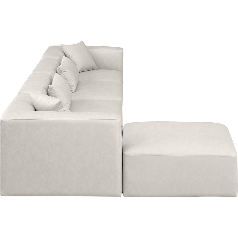 Diamond Modern Furniture Meridian Sectionals Stationary 668Cream-Sec5A IMAGE 5