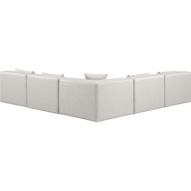 Diamond Modern Furniture Meridian Sectionals Stationary 668Cream-Sec5B IMAGE 3