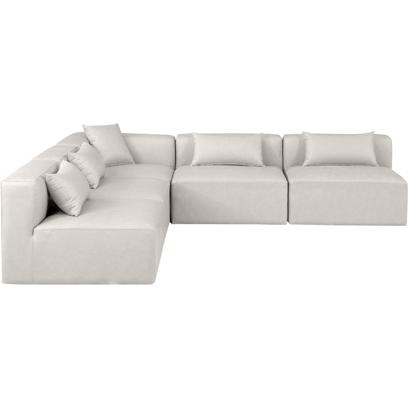 Diamond Modern Furniture Meridian Sectionals Stationary 668Cream-Sec5B IMAGE 4