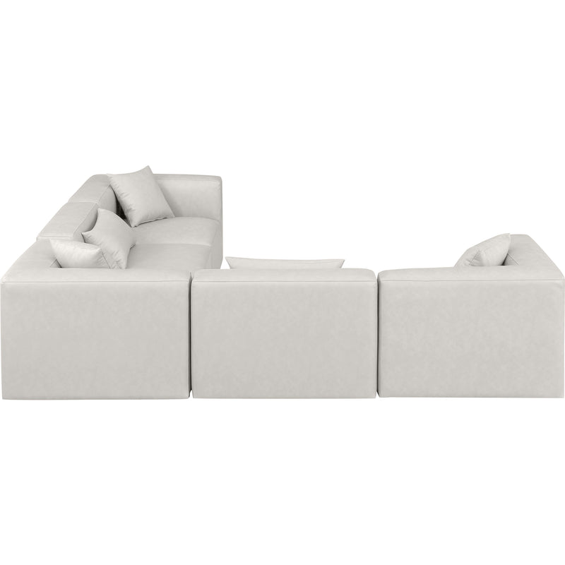 Diamond Modern Furniture Meridian Sectionals Stationary 668Cream-Sec5C IMAGE 5