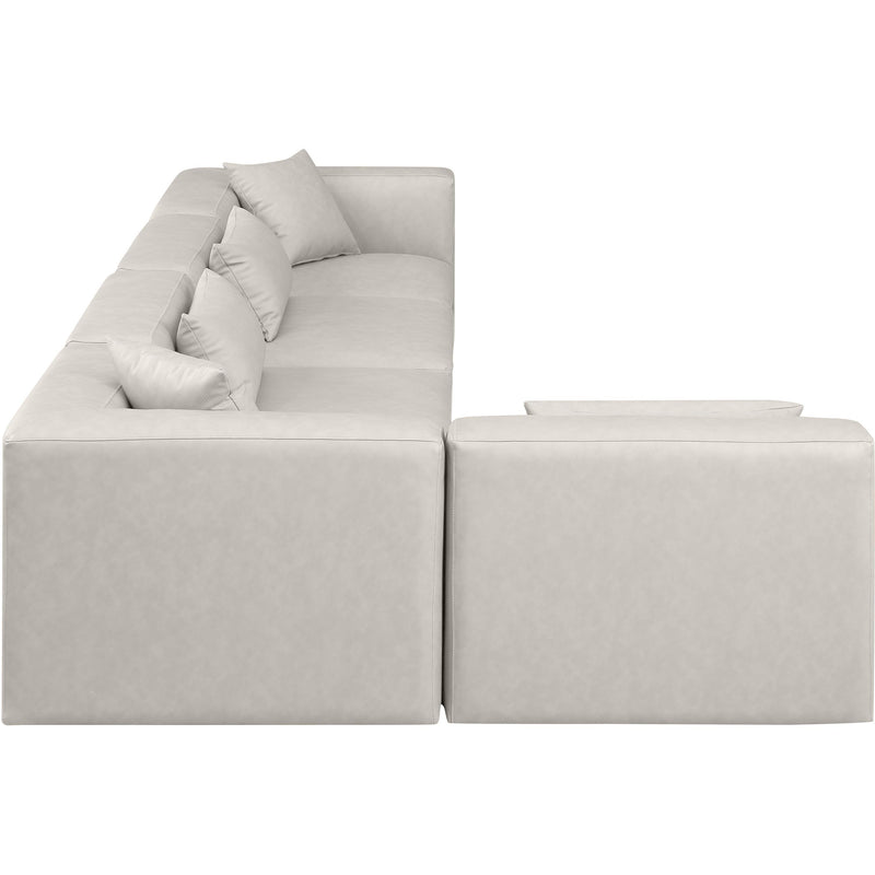 Diamond Modern Furniture Meridian Sectionals Stationary 668Cream-Sec5D IMAGE 5