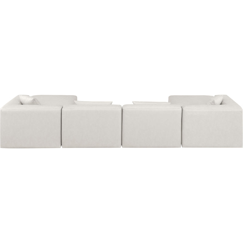 Diamond Modern Furniture Meridian Sectionals Stationary 668Cream-Sec6B IMAGE 3