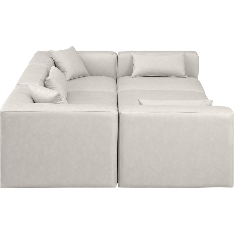 Diamond Modern Furniture Meridian Sectionals Stationary 668Cream-Sec6C IMAGE 5