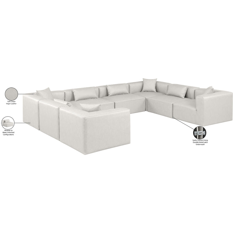 Diamond Modern Furniture Meridian Sectionals Stationary 668Cream-Sec8A IMAGE 10