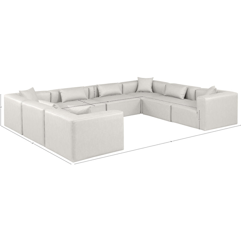 Diamond Modern Furniture Meridian Sectionals Stationary 668Cream-Sec8A IMAGE 11