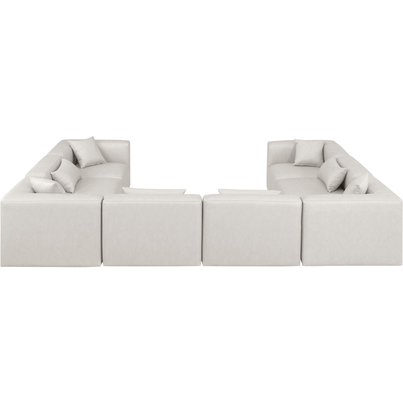 Diamond Modern Furniture Meridian Sectionals Stationary 668Cream-Sec8A IMAGE 3