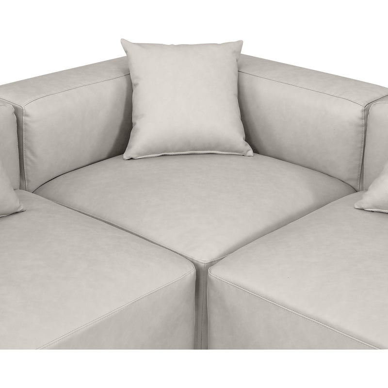 Diamond Modern Furniture Meridian Sectionals Stationary 668Cream-Sec8A IMAGE 7