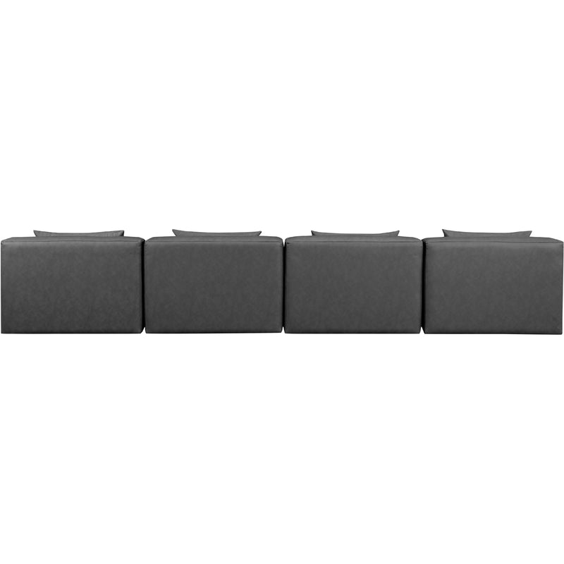 Diamond Modern Furniture Meridian Sofas Stationary 668Grey-S144A IMAGE 3