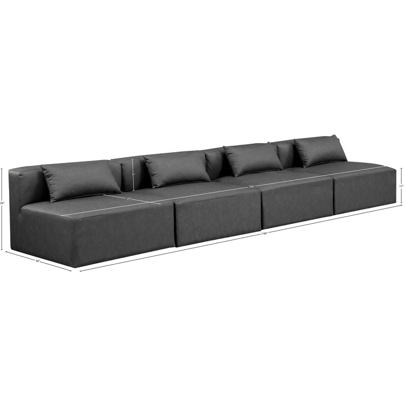 Diamond Modern Furniture Meridian Sofas Stationary 668Grey-S144A IMAGE 9