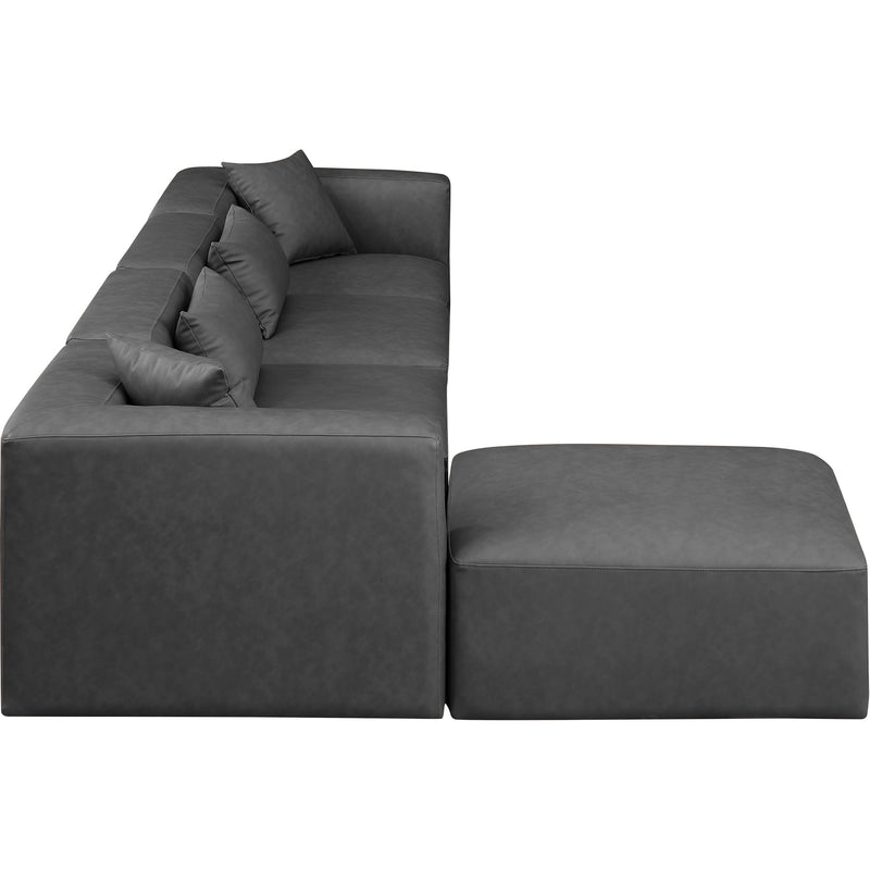 Diamond Modern Furniture Meridian Sectionals Stationary 668Grey-Sec5A IMAGE 5